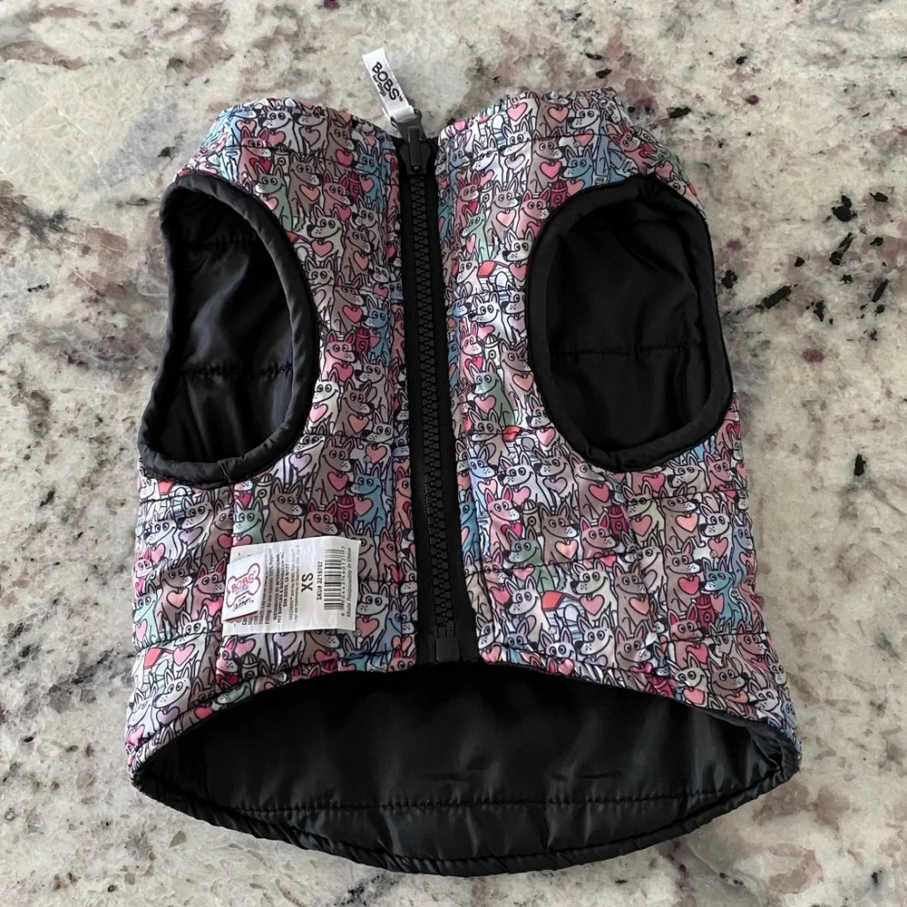 NWOT BOBS from Skechers Doggie Daycare Puffer Dog Vest Reversible Pet Vest XS